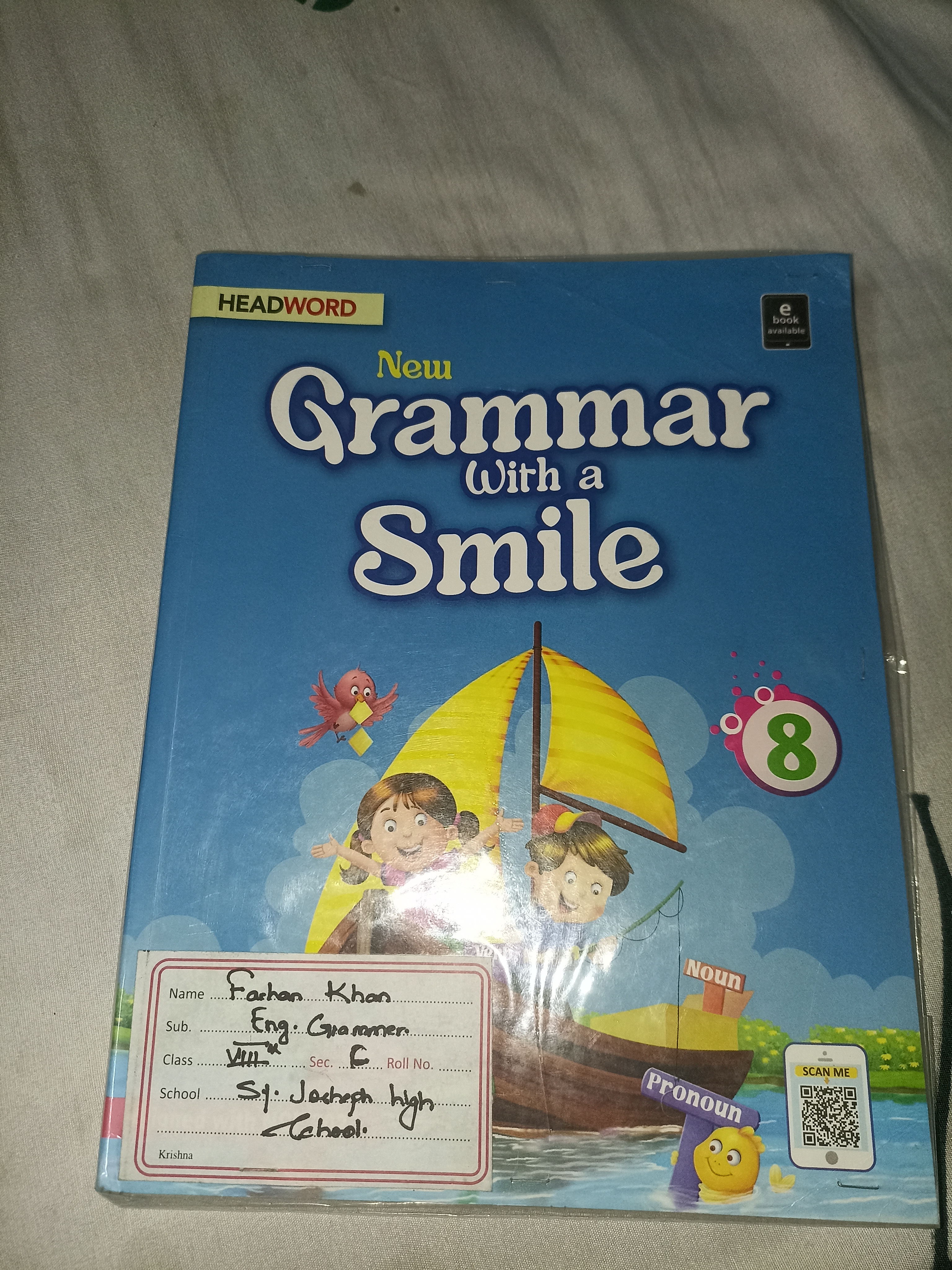 Headword grammer with a smile class 8th