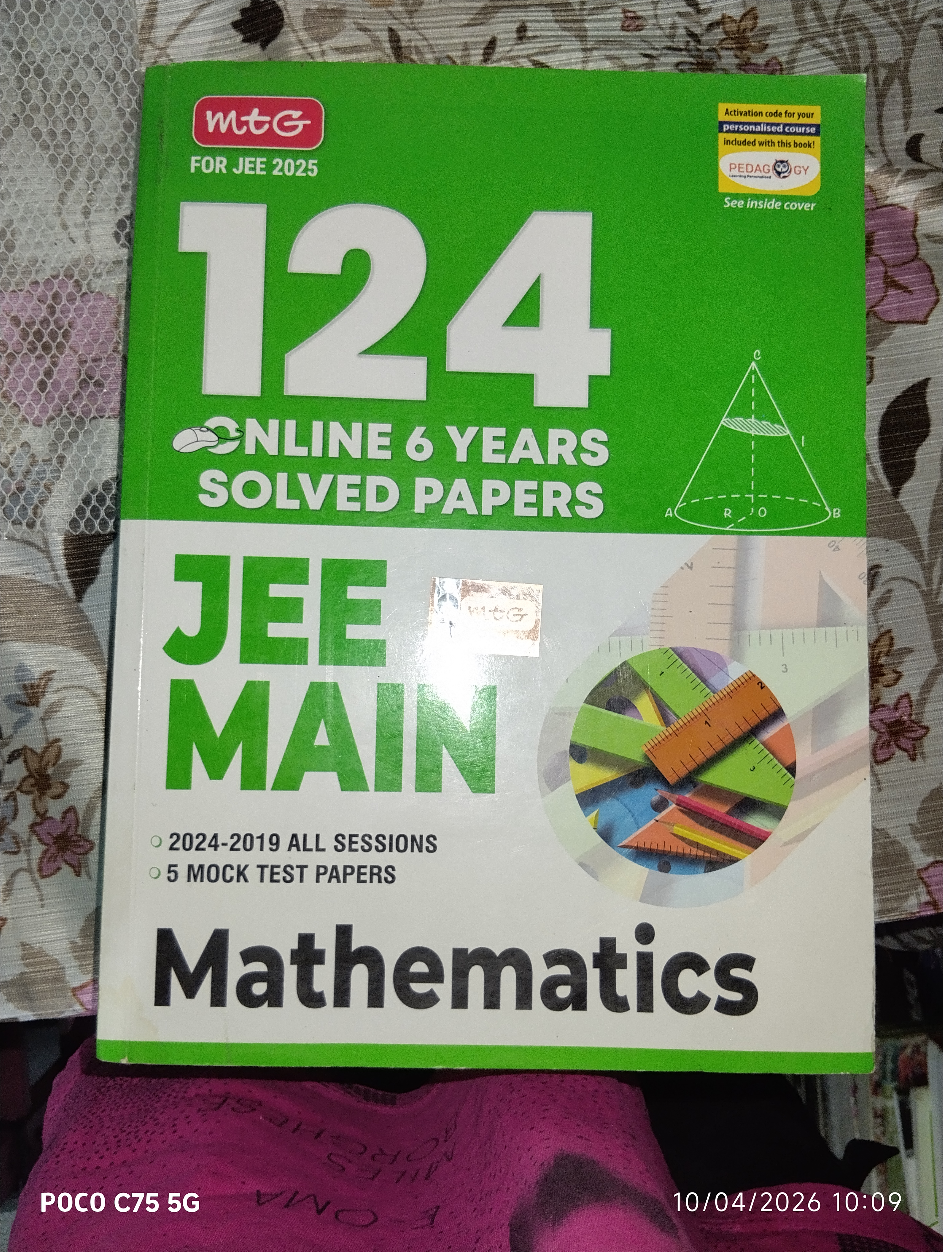 Jee mains 6 year solved paper by MTG