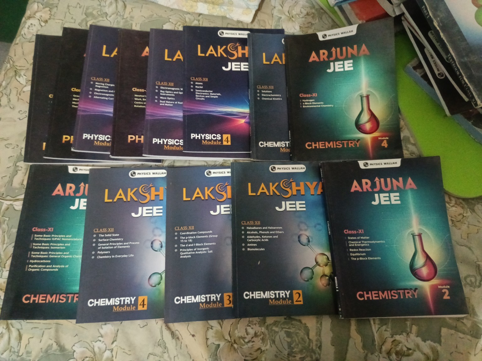 Pw modules and previous year book of jee. Mains and advanced
