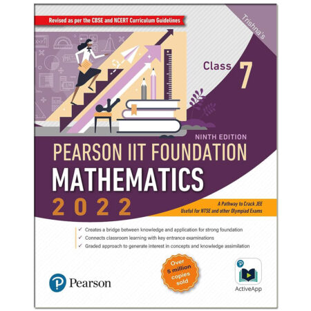 Used Pearson IIT Foundation Mathematics Class 7, Revised As Per CBSE And NCERT Curriculum Guidelines With Includes Active App -To Gauge Self Preparation, (Old Syllabus, Used Book)