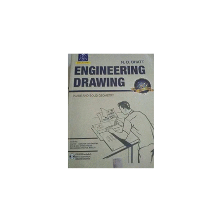 Used Charotar Publication Engineering Drawing Paperback by N.d.bhatt (Author)
