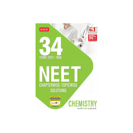 Used 34 Years NEET Chapterwise Topicwise Solutions- Chemistry 2021-1988 (Pperback, MTG Editorial Board)