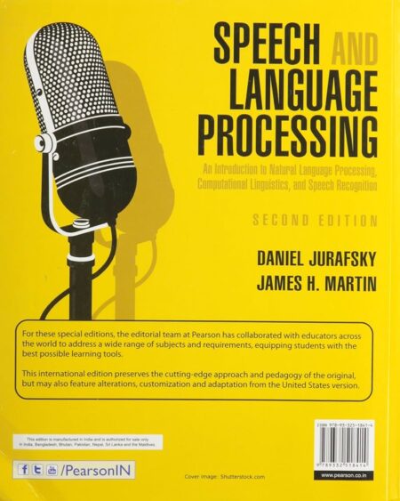 Speech and Language Processing (English, Paperback, Jurafsky Daniel)