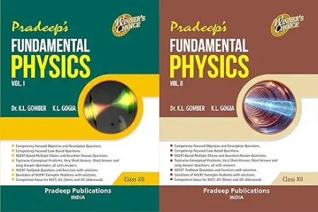 Pradeep's Fundamental Physics for Class 12 (Vol. 1 & 2) Examination 2025-26