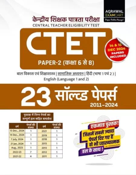 Examcart CTET Paper 2 (Class 6 to 8) Samajik Vigyan (Social Science) Solved Paper For 2025 Exam in Hindi (Paperback, Examcart Experts)