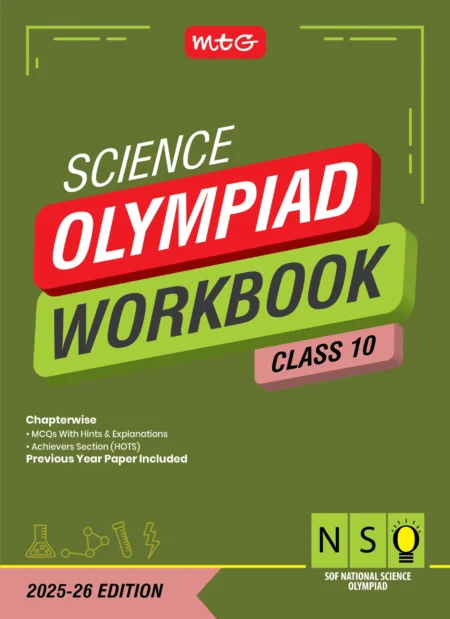 Class 10 National Science Olympiad (NSO) Workbook for 2025-26 Exam with MCQs and Achievers Section