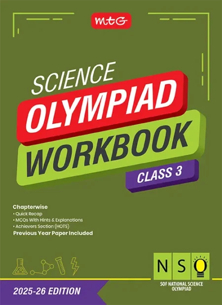 Class 3 National Science Olympiad (NSO) Workbook for 2025-26 Exam with MCQs and Achievers Section