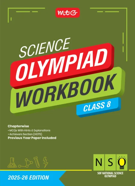 Class 8 National Science Olympiad (NSO) Workbook for 2025-26 Exam with MCQs and Achievers Section