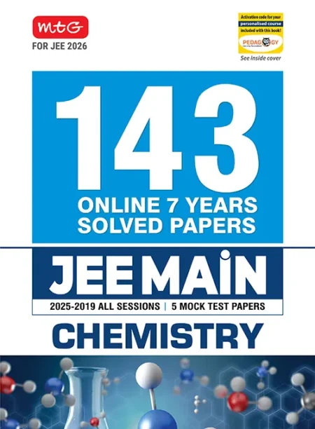 JEE Main 7 Years (2025-2019) Chemistry All 143 Shifts Online Previous Years Solved Papers (PYQ Book) For 2026 Exam