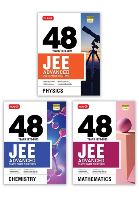 48 Years JEE Advanced (2025-1978) PYQ For 2026 Exam – Physics, Chemistry, Mathematics Combo