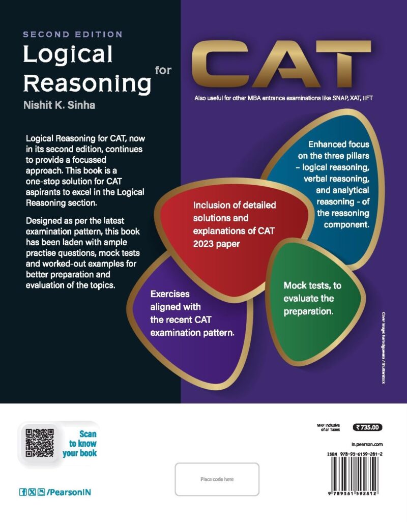 Logical Reasoning for CAT | Includes Solutions and Explanations of CAT 2023 Paper | Useful for MBA Entrance Examinations like SNAP, XAT, IIFT | 2nd Edition | - Pearson - Image 2