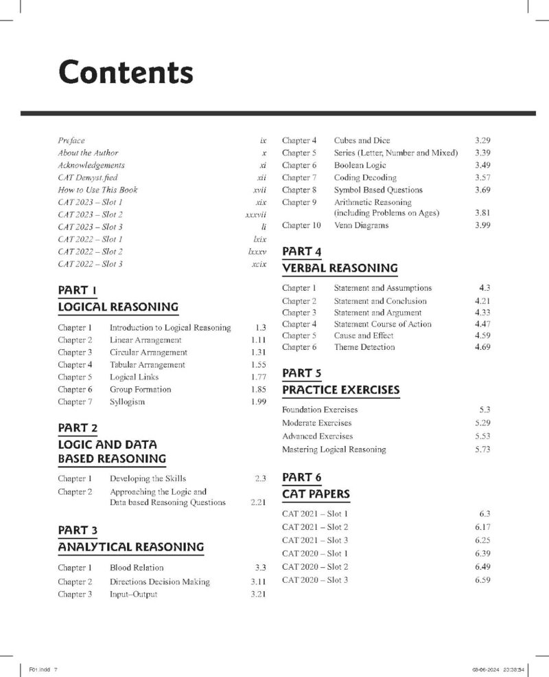 Logical Reasoning for CAT | Includes Solutions and Explanations of CAT 2023 Paper | Useful for MBA Entrance Examinations like SNAP, XAT, IIFT | 2nd Edition | - Pearson - Image 3
