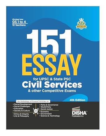 Disha 151 Essays for UPSC & State PSC Civil Services & other Competitive Exams 4th Edition