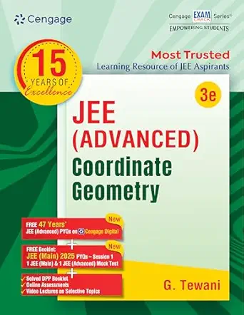 Cengage JEE Advanced Coordinate Geometry with Free Online Assessments & Digital Content