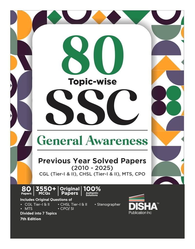 2+ Read sample Follow the author Disha Experts Disha ExpertsDisha Experts Follow 80 SSC General Awareness TWSP 7th Edition-370