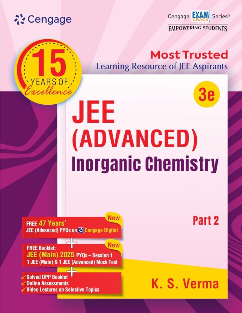 Cengage JEE Advanced Inorganic Chemistry: Part 2 with Free Online Assessments & Digital Content