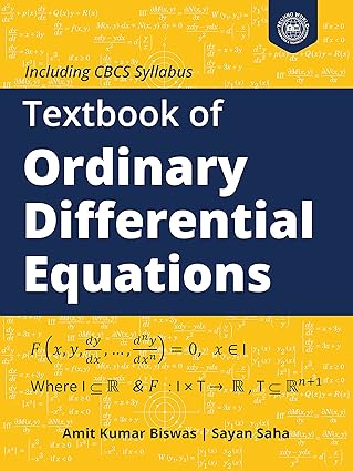 Ordinary Differential Equations By Amit kumar Biswas / Sayan Saha