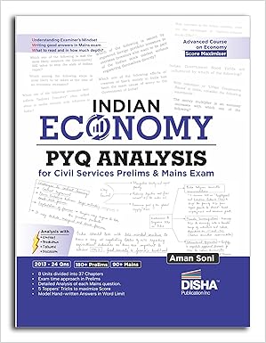 Disha Indian Economy PYQ Analysis for Civil Services Prelims and Mains Exams | Advanced Course | Past Questions Analysed with Context, Breakdown, Tailword & Discussion