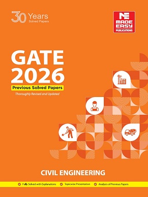 GATE 2026 Civil Engineering Book | 30 Years Previous Year Solved Papers (1996–2025) | Chapterwise & Topicwise PYQs with Detailed Solutions | Includes General Aptitude & Engineering Mathematics