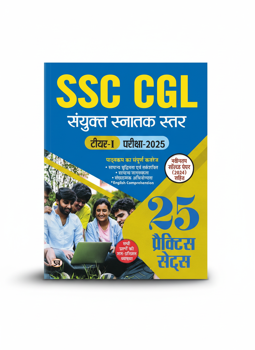 SSC CGL Combined Graduate Level Tier-1 Exam 2025 Book In Hindi | 25 Practice Sets With Latest Solved Papers