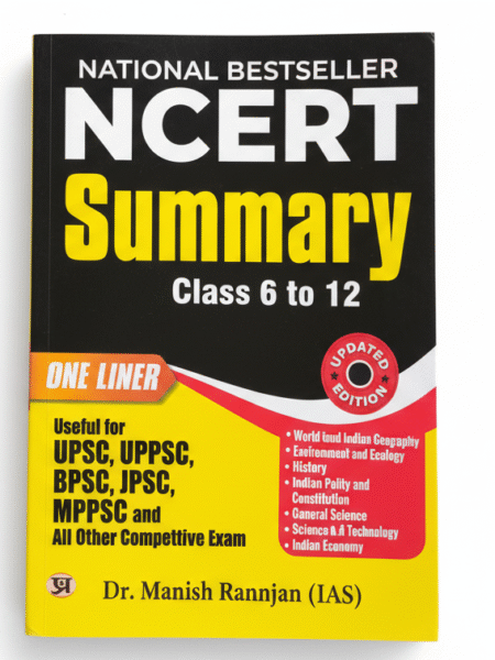 NCERT Summary (Class VI – XII) One Liner for UPSC/IAS Preparation, State Civil Services, Competitive Examinations Paperback – 11 January 2022