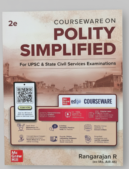 Courseware on Polity Simplified, 2e by Rangarajan R (Ex. IAS) for UPSC CSE 2025-26 | 60+ Video Conceptual Lectures | 400+ Solved Chapter-wise PYQs (2014-2024) | Online Webinars | Current Affairs, Mnemonics, Practice Tests, Real-life Examples & More Paperback – 1 April 2025 by Rangarajan R (Author)
