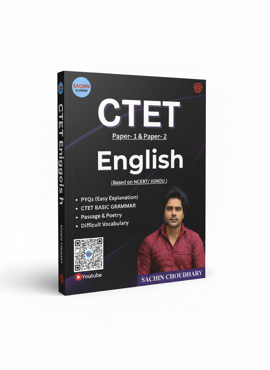 CTET Paper-1 & Paper-2 | English | NCERT & IGNOU BASED | Sachin Choudhary | Sachin Academy | Invincible