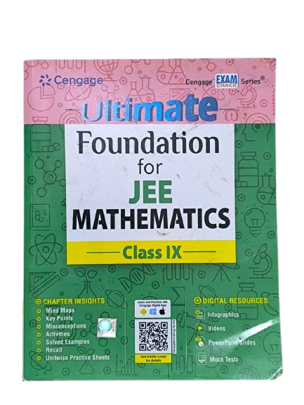 Ultimate Foundation for JEE Mathematics: Class IX Author(s): Cengage India
