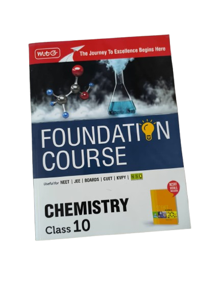 MTG Foundation Course Class 10 Chemistry Book (Edition 2025) For IIT JEE, NEET, CUET, NSO Olympiad, KVPY & Boards Exam | Based on NCERT Latest Pattern Paperback – 21 January 2025 by MTG Editorial Board (Author)