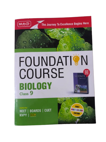 MTG Foundation Course Class 9 Biology Book (Edition 2025) For NEET, NSO Olympiad, CUET, KVPY & Boards Exam | Based on NCERT Latest Pattern Paperback – 21 January 2025 by MTG Editorial Board (Author)