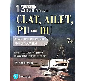 Clat , Ailet , Pu & Du 13 Years Solved Paper