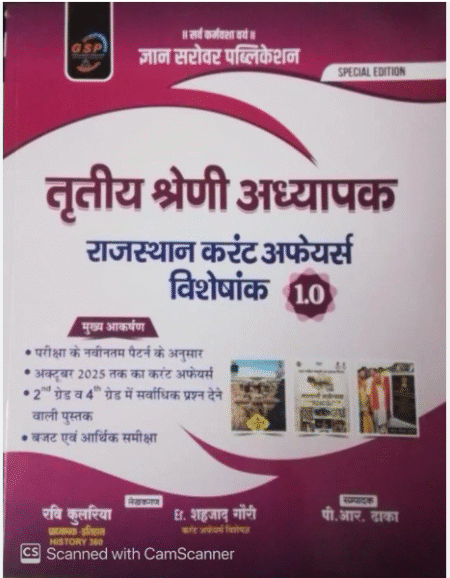 Gyan Sarovar 3rd Third Grade Rajasthan Current Affairs