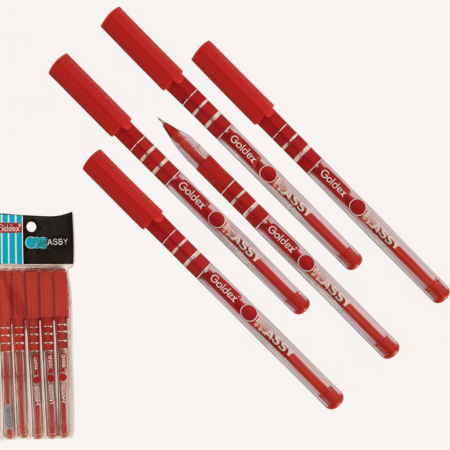 GOLDEX KLASSY BALL PEN RED (PACK OF 5)