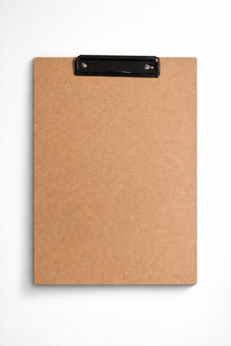 A4 EXAM WRITING WOODEN PAD WITH METAL CLIPBOARD