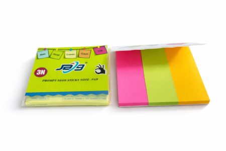 PROMPT STICKY NOTE  3 CUT COLOURS