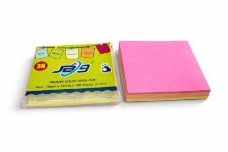 PROMPT STICKY NOTE PAD  5 COLOURS ( 3*3 100 SHEETS )
