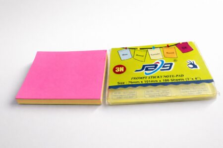 PROMPT STICKY NOTE PAD  5 COLOURS ( 3*4 100 SHEETS )