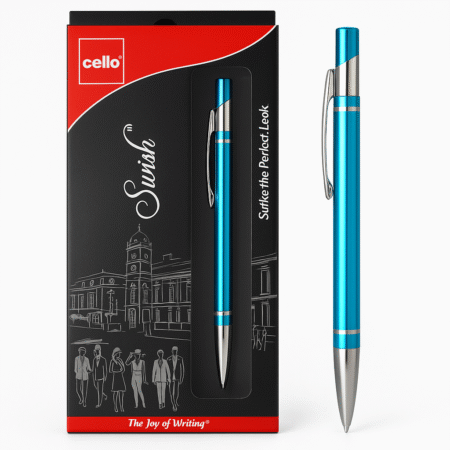 CELLO SWISH WRITING BALL PEN BLUE PREMIUM