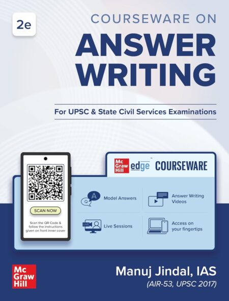 UPSC Answer Writing, 2e for Mains Exam 2026 by Manuj Jindal (IAS) | GS Papers I–IV | Solved PYQs (2017-2018, 2021-2025) on Edge Platform & Mock Tests | Topper's Handwritten Notes & Techniques Paperback – 5 February 2025 by IAS Manuj Jindal (Author)