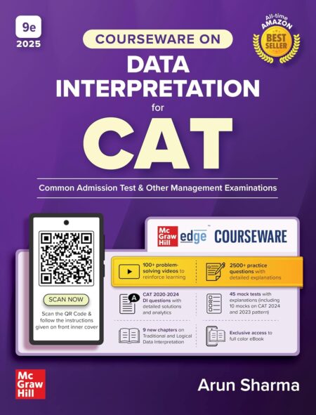 Courseware on Data Interpretation, 9e for CAT 2025-26 by Arun Sharma | CAT/ MBA Entrance Exam | Solved Previous Years' Papers (2020-2024) | 2500+ ... | 9 New Chapters on Traditional & Logical DI Paperback – 15 June 2025 by Arun Sharma (Author)