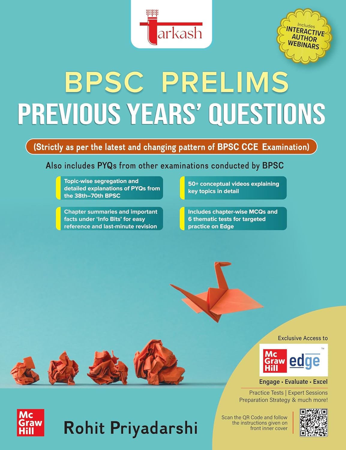 BPSC Prelims PYQ (39th to 70th BPSC Subject-wise Previous Years' Solved Questions) | Online Chapter-wise Practice Questions | 50+ Conceptual Videos | Info Bits | Author Webinars | Bihar Public Service Commission | CCE, CDPO, Judiciary, AAO Exams