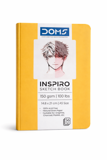 DOMS Inspiro Sketch Book A5 – 150 GSM Premium Drawing Sketchbook ( Set Of 4 )