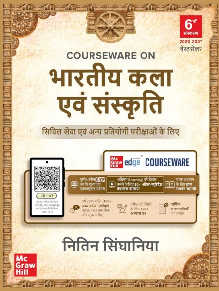 Bhartiya Kala Evam Sanskriti, 6e for UPSC 2026 | Indian Art and Culture (Hindi) | Colourful book | 400+ Solved PYQs (2013-2025) | 500+ Practice Questions | 50+ Author Videos Paperback – 2 January 2026 Hindi Edition by Nitin Singhania (Author) ISBN-9789364443678