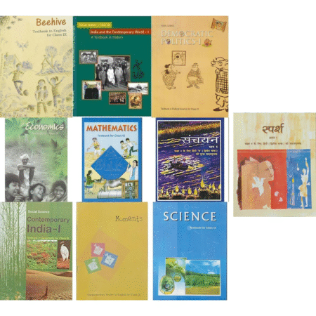NCERT Class 9 Complete Book Set | Hindi(Sparsh & Sanchayan) , English, Mathematics, Science, Social Science |