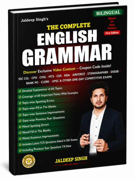 The Complete English Grammar by Jaldeep Singh | Bilingual Edition | SSC, Banking, UPSC & Competitive Exams