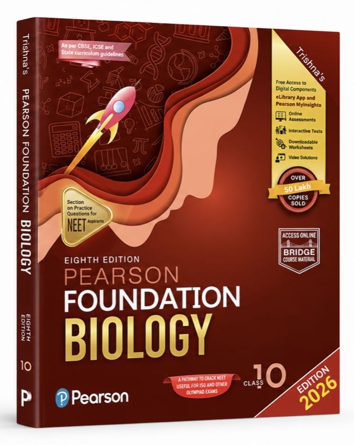 Pearson Foundation Biology Class 10 2026 Edition for NEET Foundation Preparation