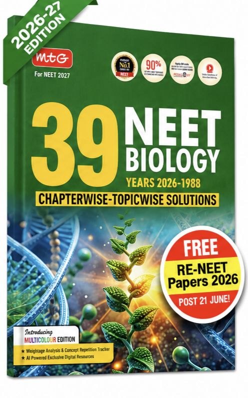 39 Years NEET Biology Chapterwise & Topicwise Solved Papers 2027 Edition | Complete NCERT Based PYQ Practice Book