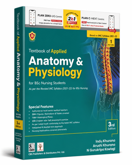 Textbook of Applied Anatomy & Physiology for BSc Nursing Students (3rd Edition)