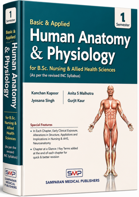 Basic & Applied Human Anatomy & Physiology for B.Sc. Nursing & Allied Health Sciences (1st Semester) – As per Revised INC Syllabus