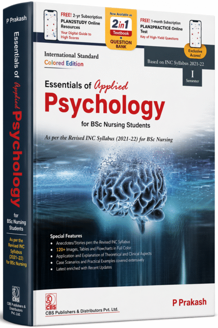 Essentials of Applied Psychology for B.Sc. Nursing Students | As Per Revised INC Syllabus (2021-22) | By P. Prakash